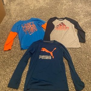 3 boys long sleeve shirts size 7